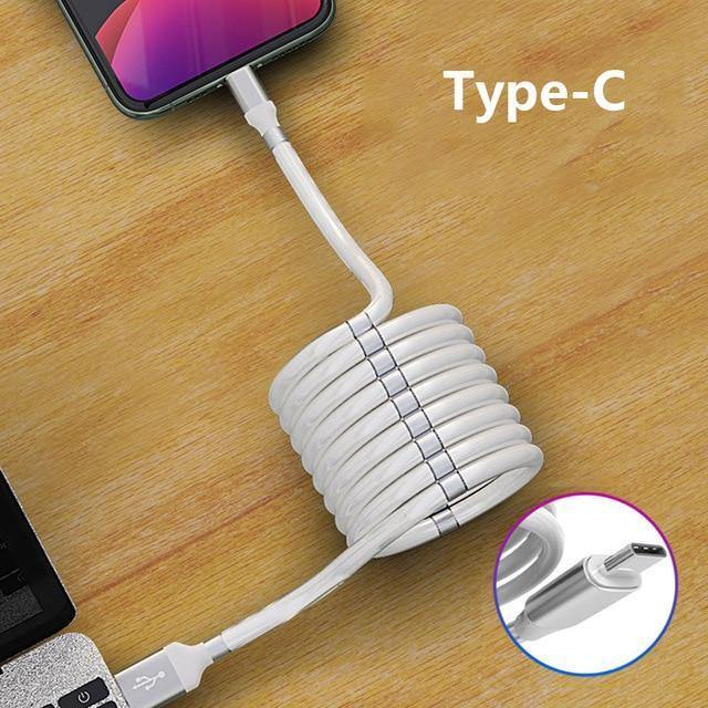 Self Winding Fast Charging Magnetic Cable Type C